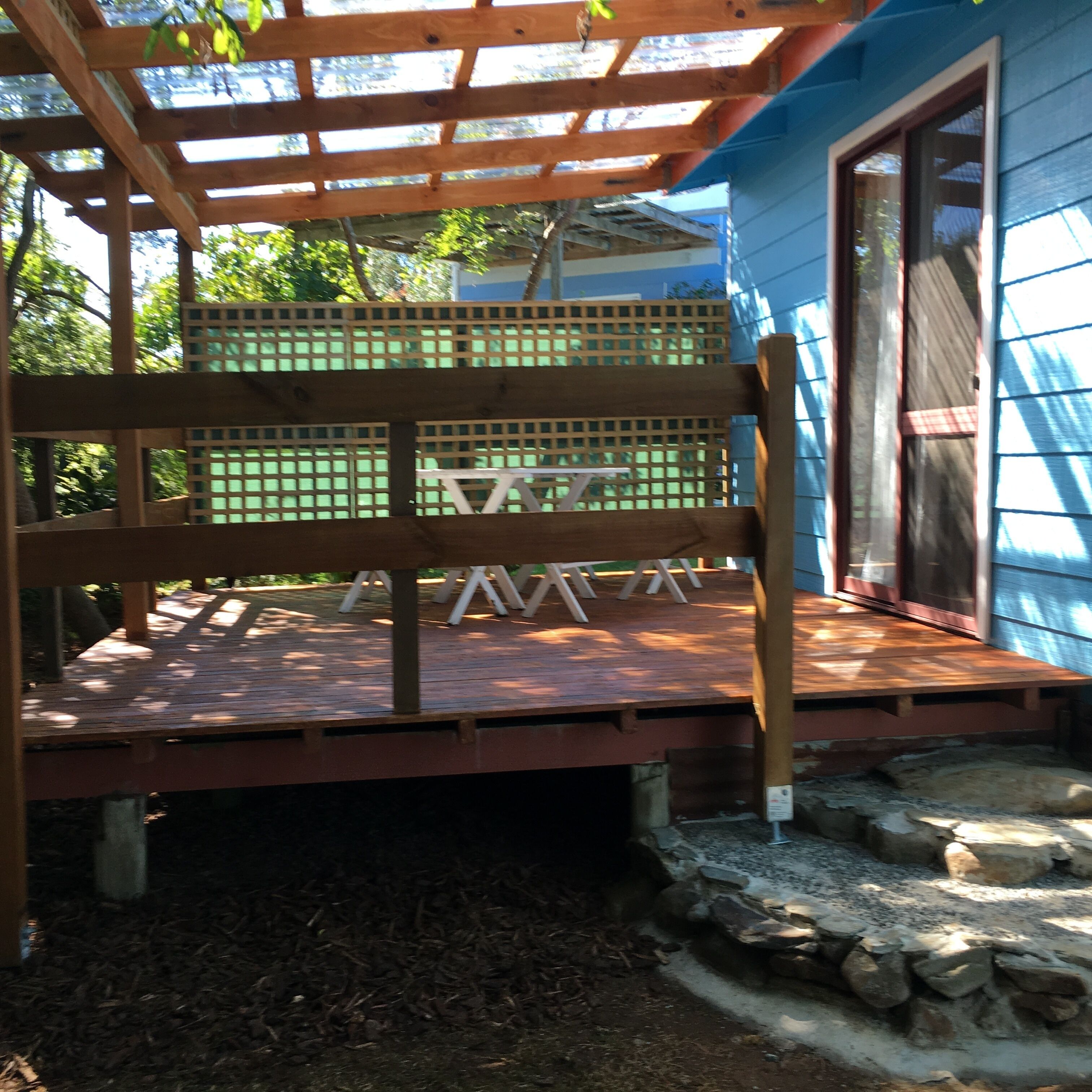Cabaña Deluxe | Terraza o patio