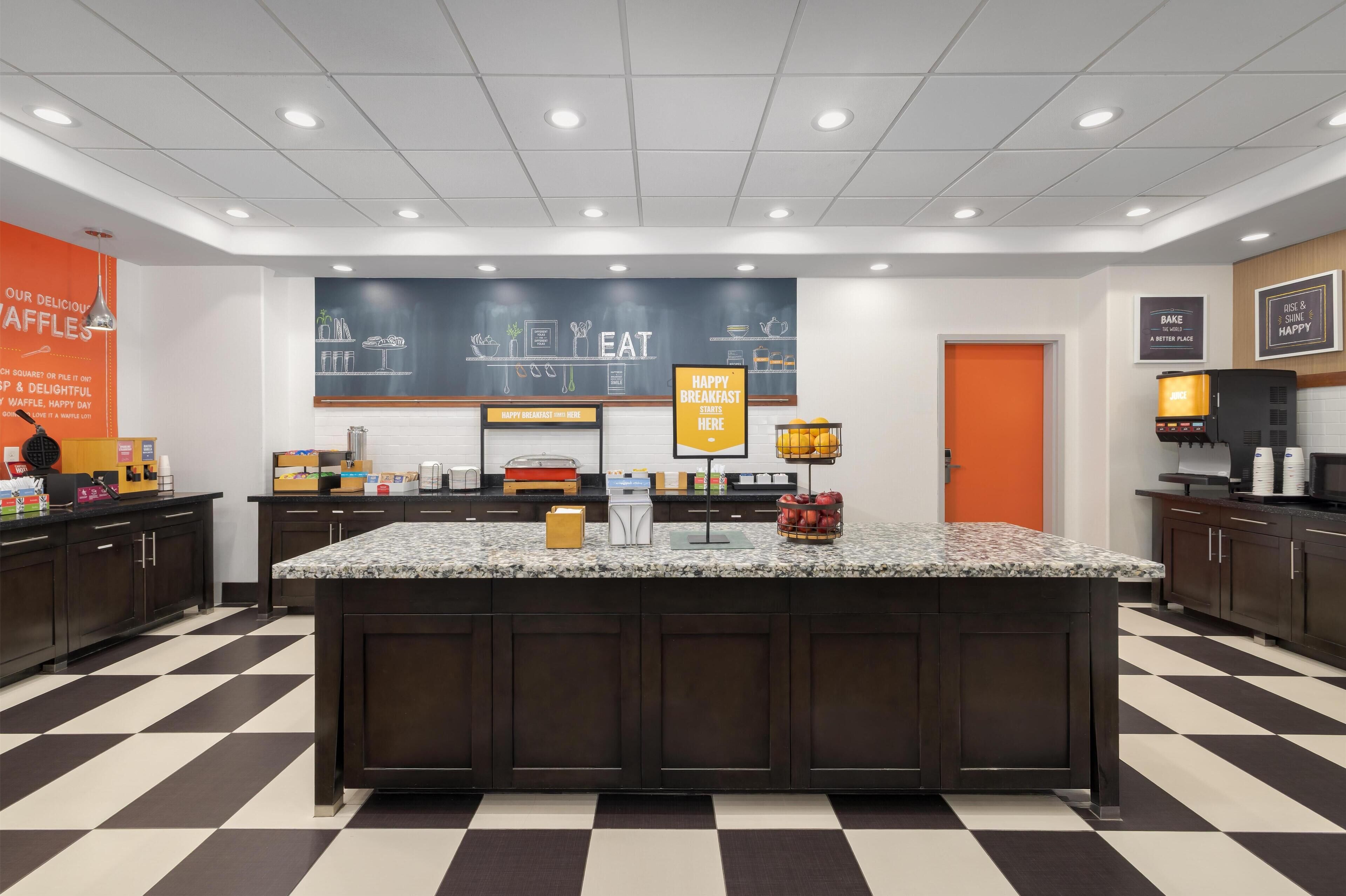 Free daily buffet breakfast