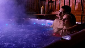 Badstue, boblebad og massasje