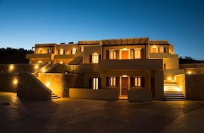 Front of property – evening/night