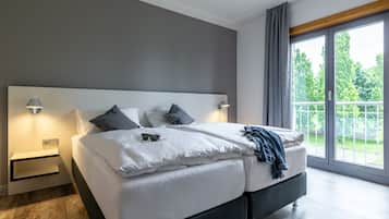 Tweepersoonskamer | Een bureau, geluiddichte muren, gratis wifi, beddengoed