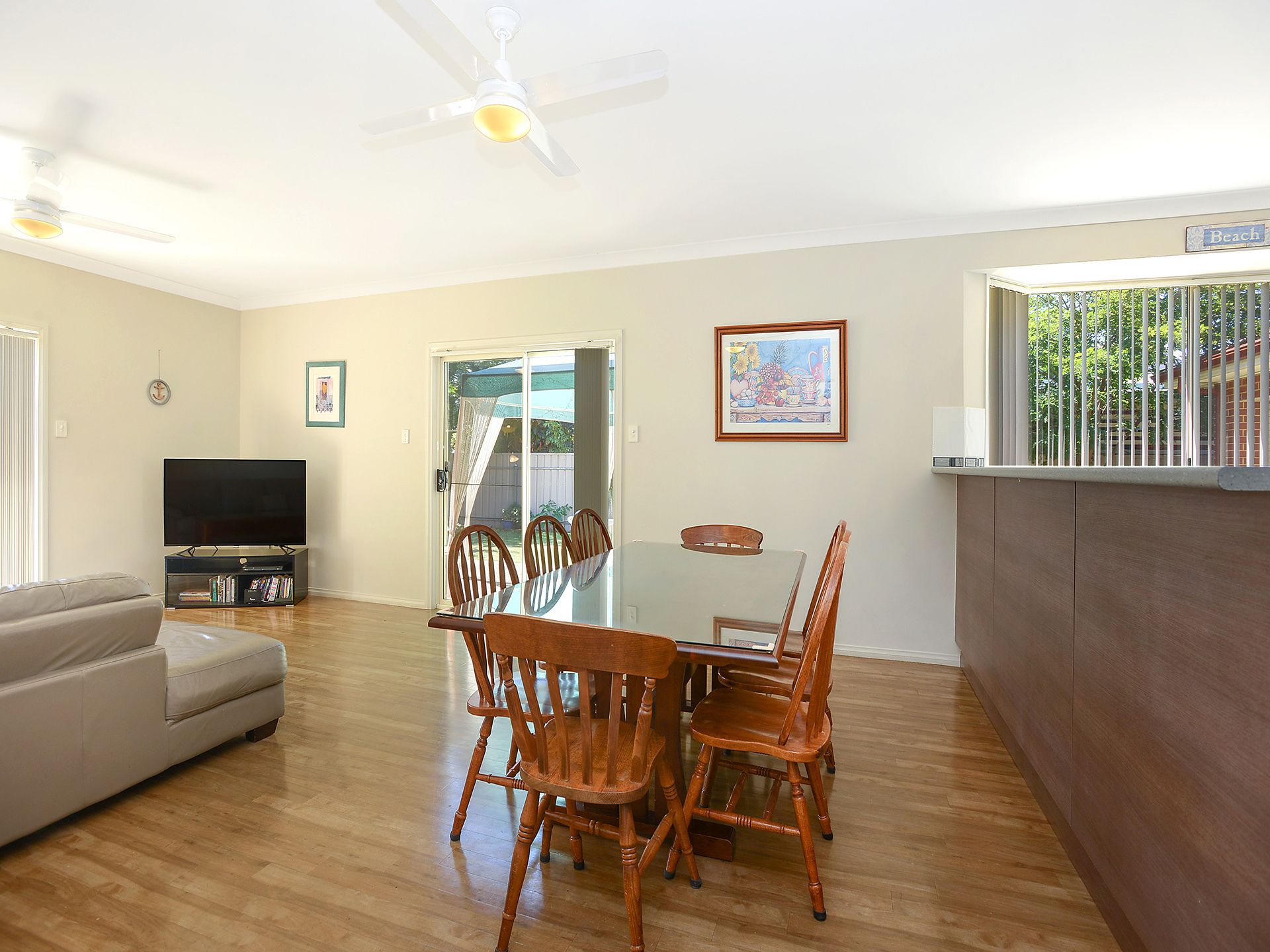 Four Bedroom Holiday House | Living area | 81-cm flat-screen TV with digital channels, LCD TV, DVD player