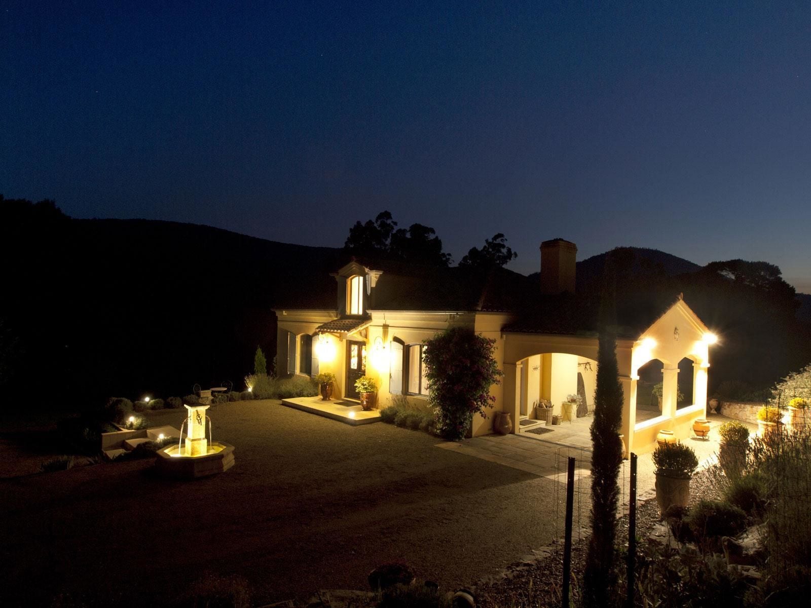 Front of property – evening/night