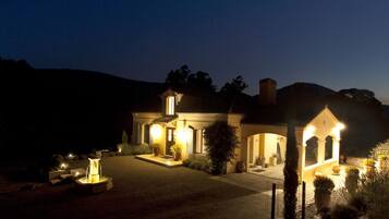 Front of property – evening/night