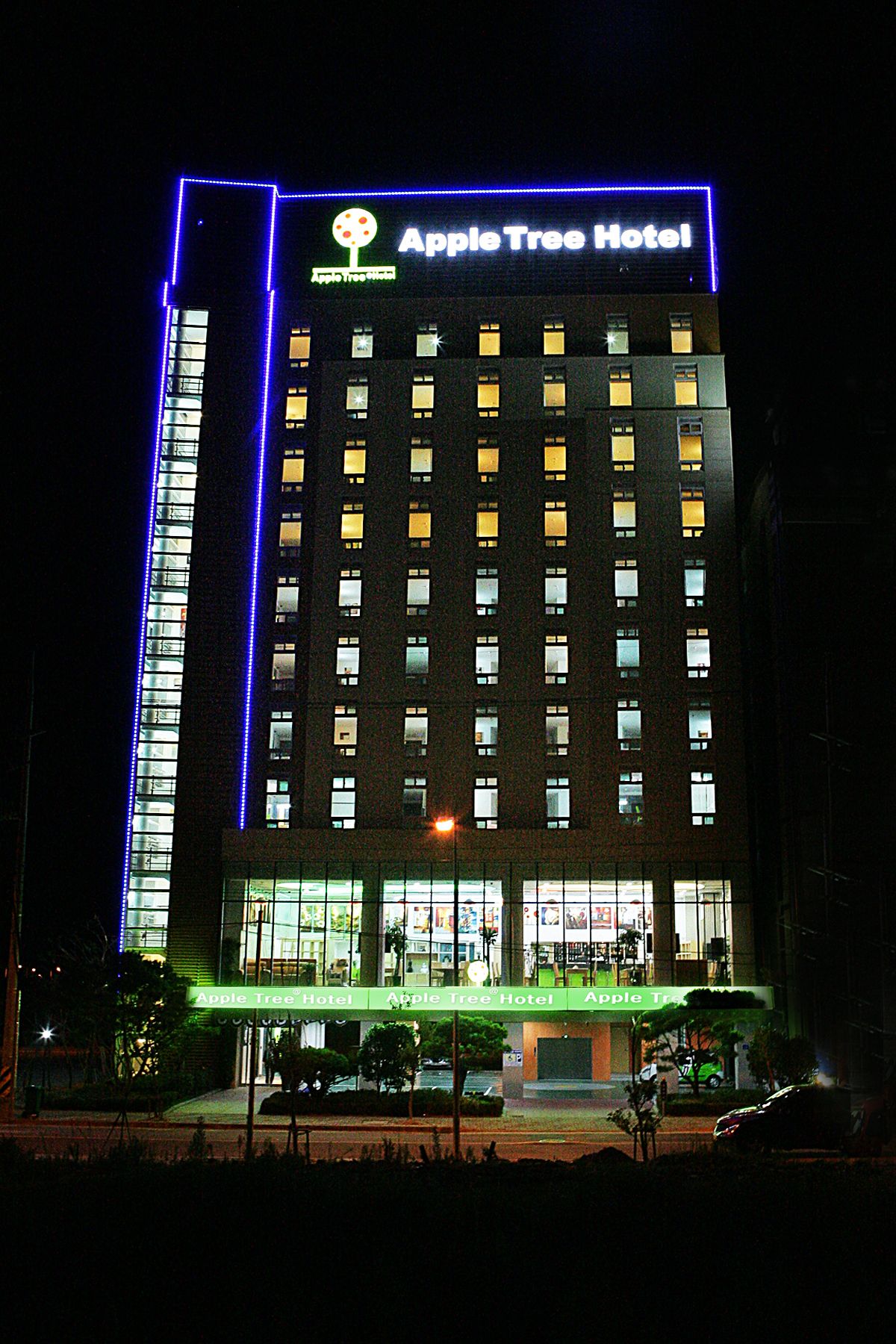 Front of property – evening/night