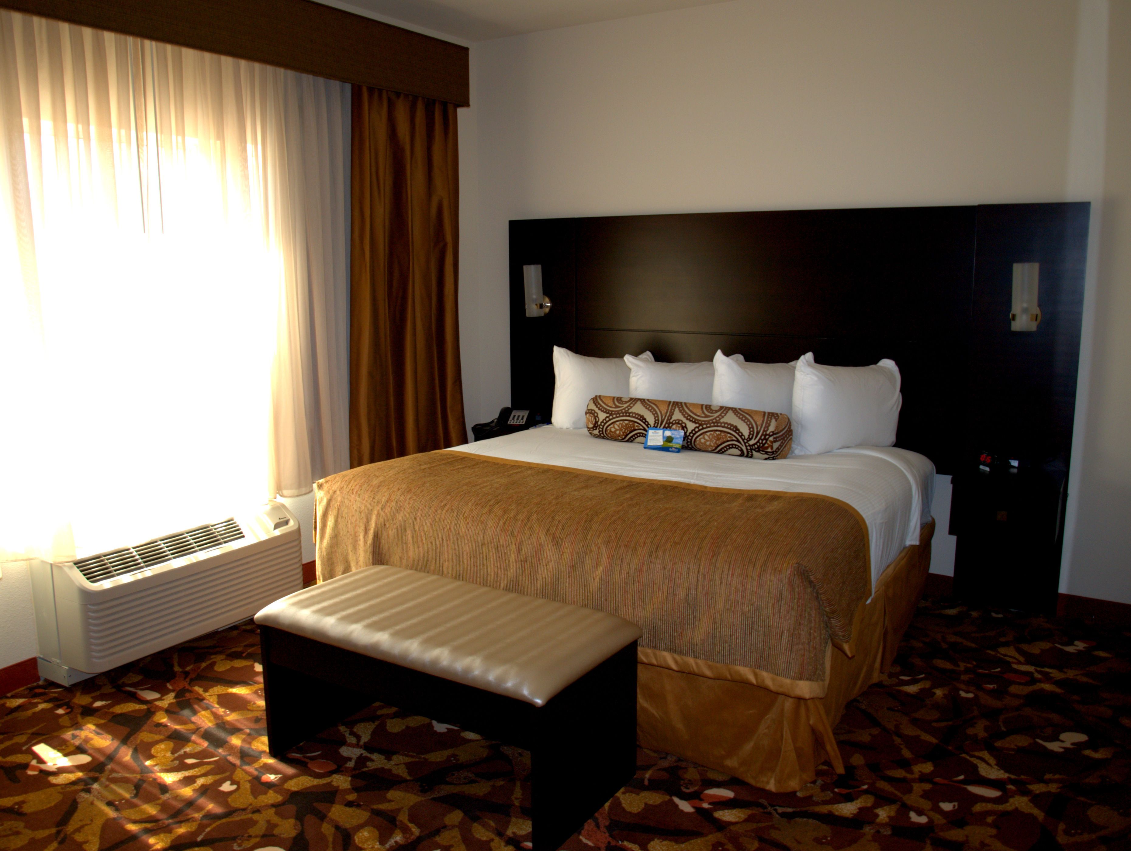 suite, 1 king bed with sofa bed, accessible, non smoking | desk, blackout curtains, iron/ironing board, cots/infant beds