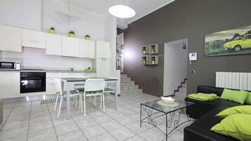 Apartment, 2 Bedrooms, Annex Building (Street level entrance) | Living area | LCD TV