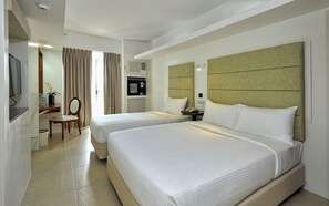 Premium bedding, free minibar items, in-room safe, iron/ironing board