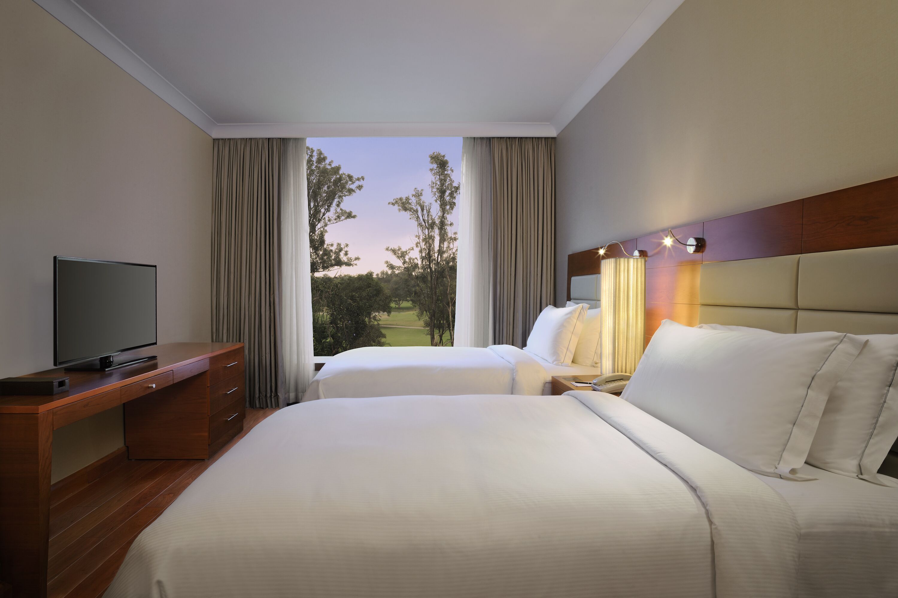 Down duvets, minibar, in-room safe, desk