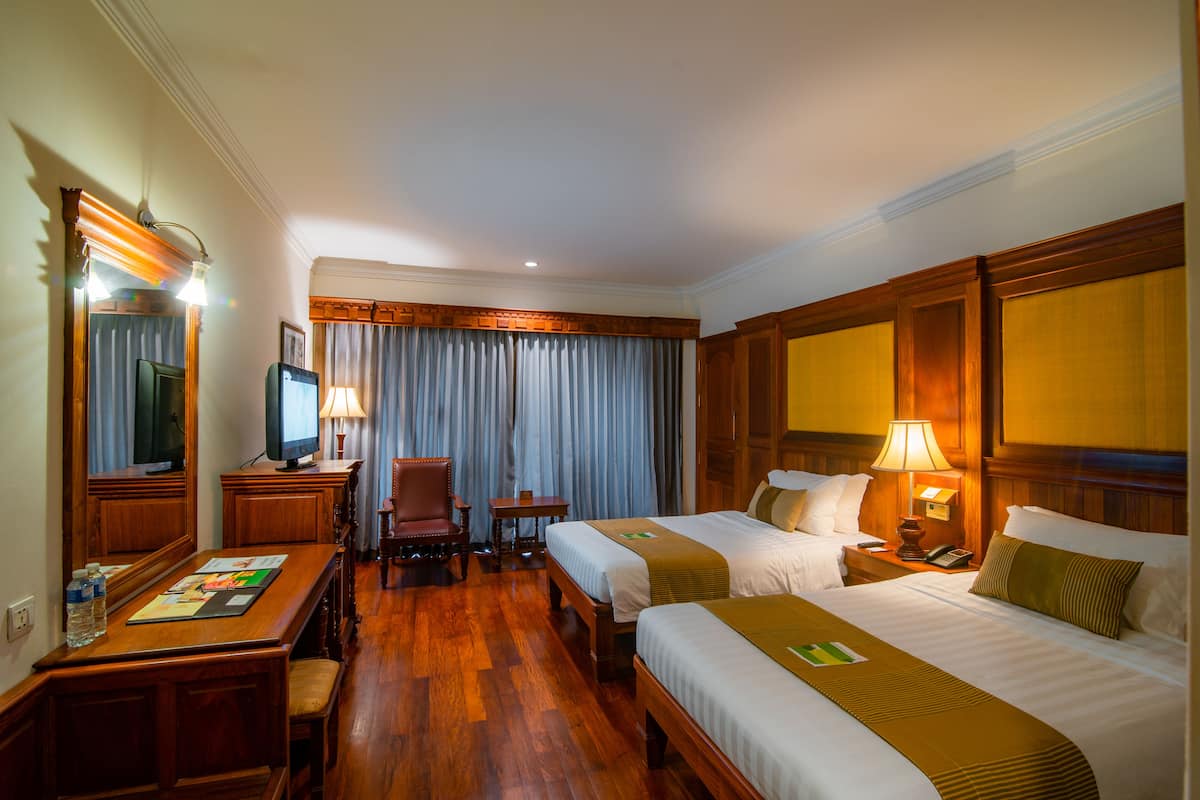 Superior-Doppel- oder -Zweibettzimmer, Stadtblick | 1 Schlafzimmer, italienische Bettbezüge von Frette, Daunenbettdecken