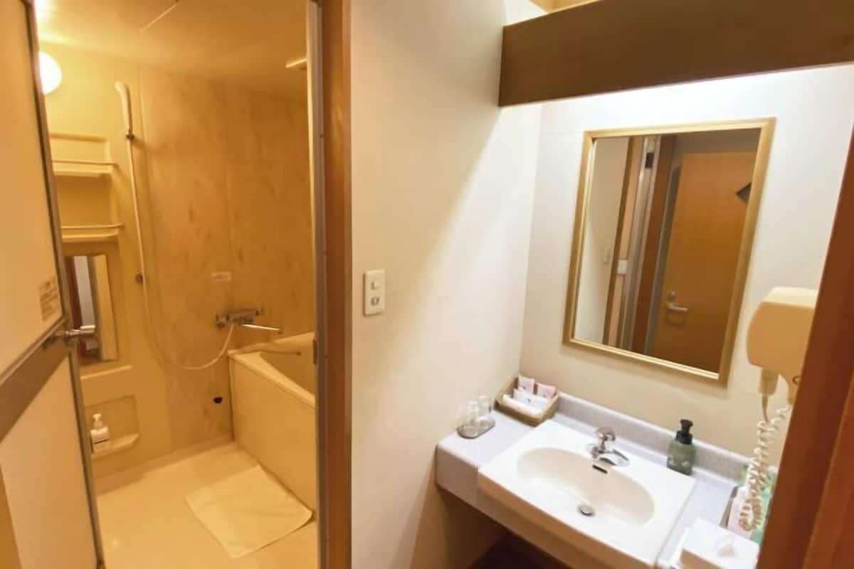 Baño | Tina con regadera, amenidades de baño gratuitas, secadora de cabello