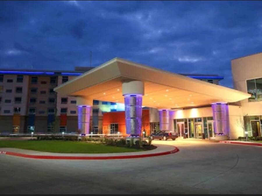 Front of property – evening/night