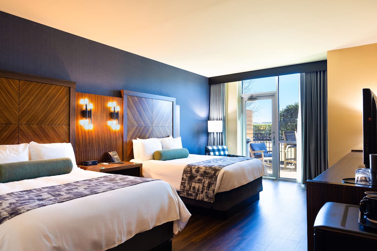 Premium bedding, down comforters, pillowtop beds, in-room safe