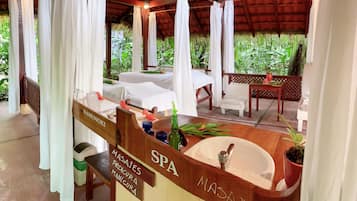 Couples treatment rooms, hot stone massages, deep-tissue massages