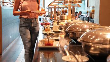 Daily buffet breakfast for a fee