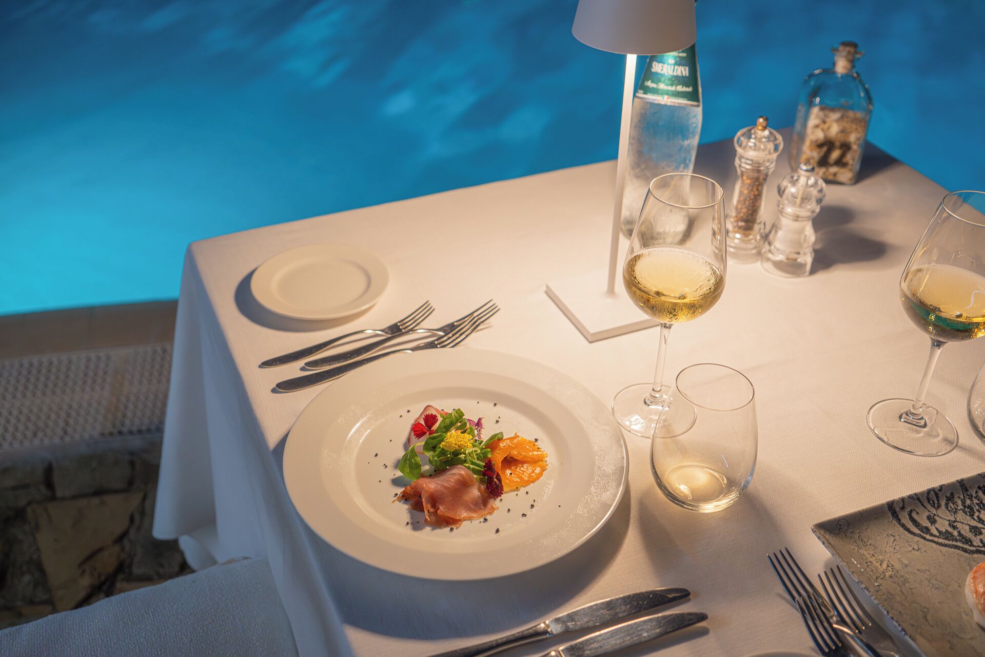 mediterranean cuisine, sea views