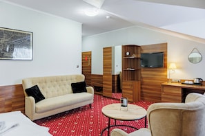 Ropa de cama de alta calidad y minibar 