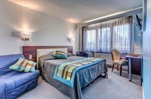 In-room safe, desk, soundproofing, rollaway beds