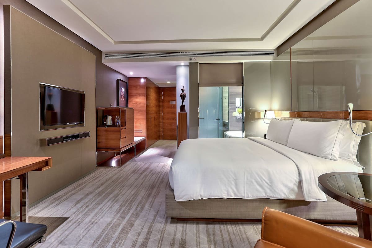 1 chambre, literie de qualité supérieure, couette en duvet d'oie