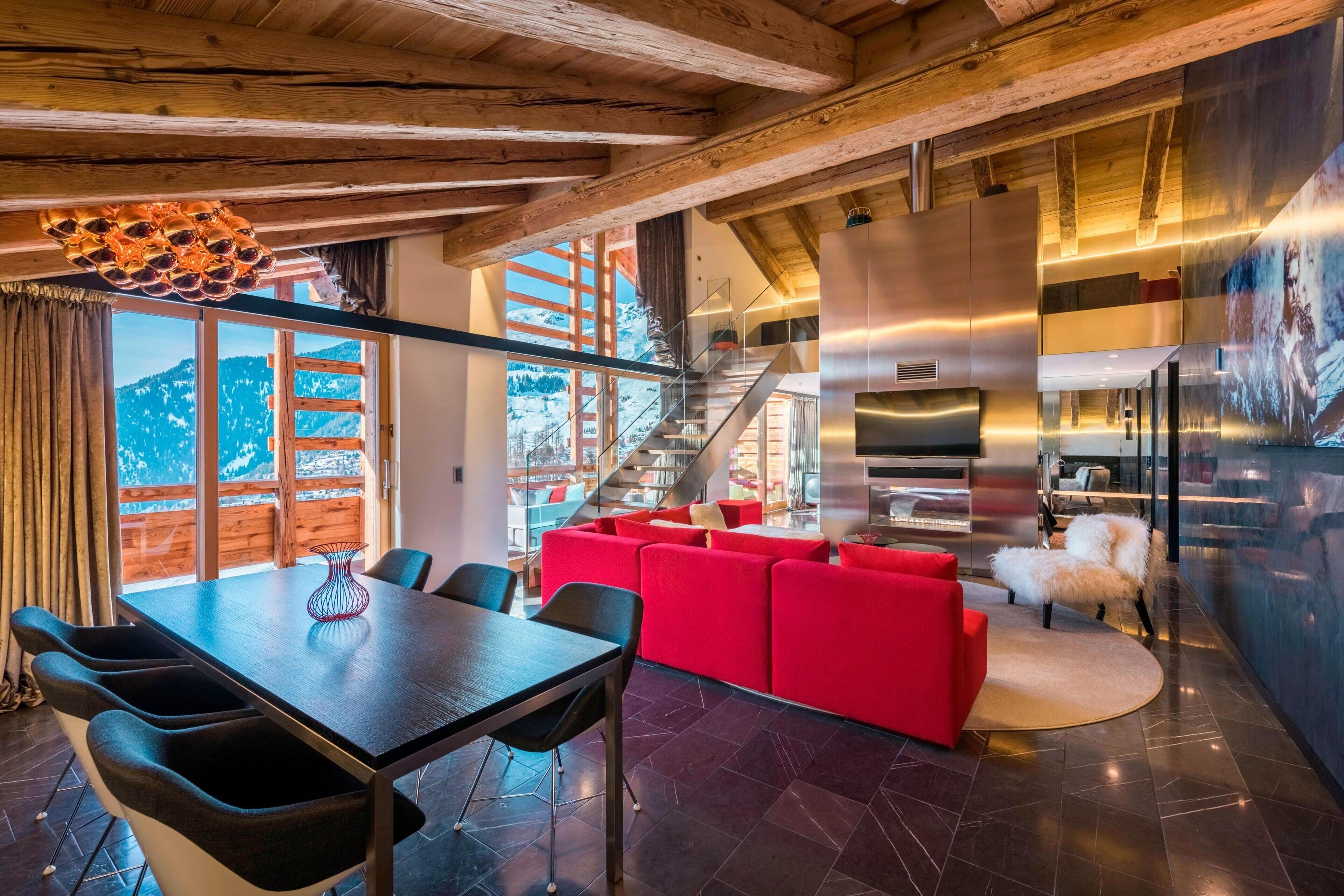 Penthouse, 1 cama King size y sofá cama, vista al valle | Lounge | 2 bares o lounges, lounge en el lobby 