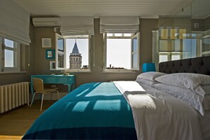 Apartment, 1 Bedroom, Terrace, Sea View | Premium bedding, in-room safe, desk, soundproofing - Balkon Residence (Istanbul)