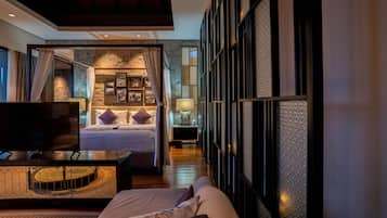 1 habitación y ropa de cama de alta calidad