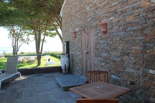 Elizabeth Suite, private terrace with Jacuzzi, sea view | View from room