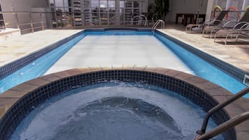 Indoor pool, outdoor pool