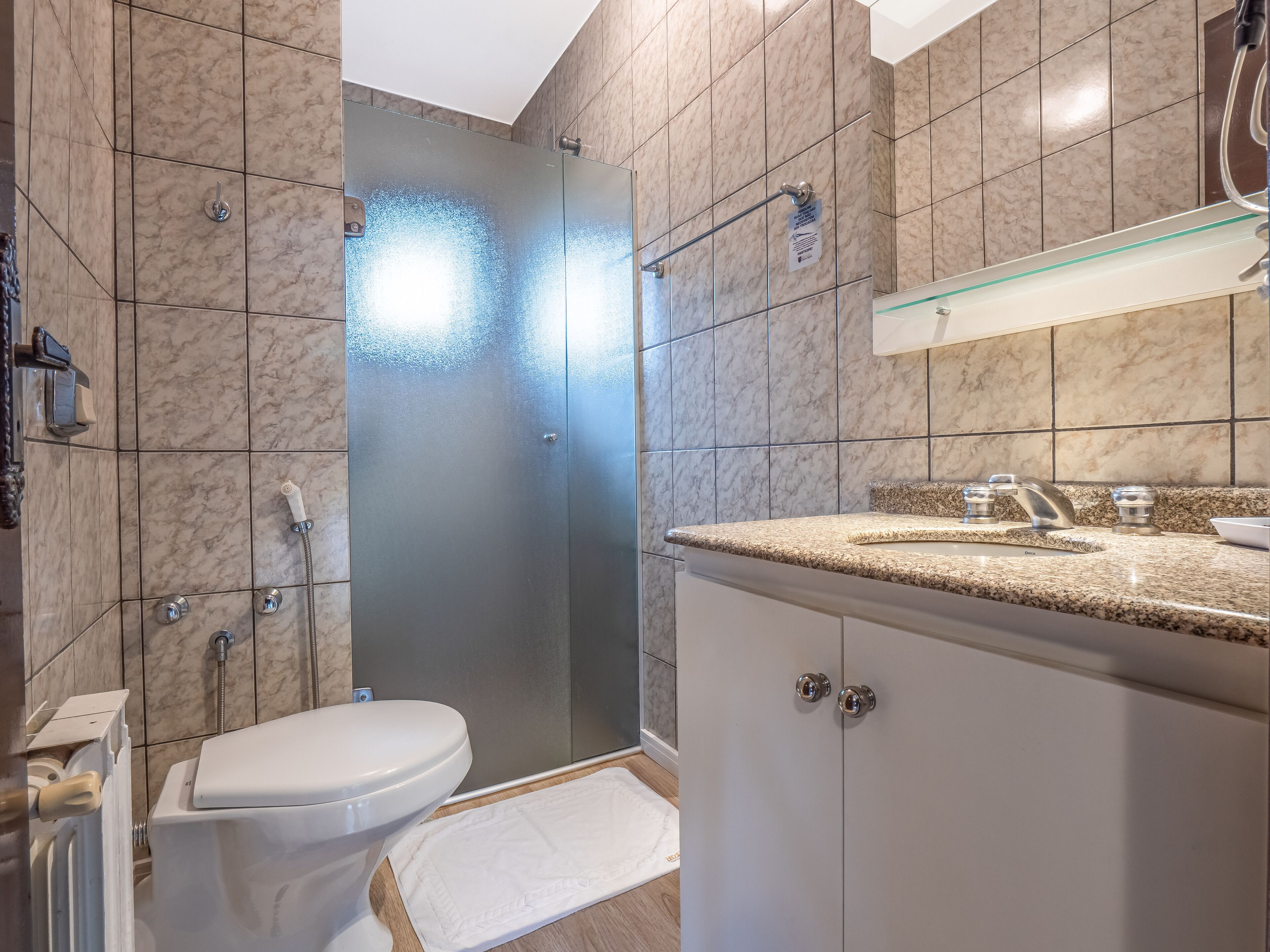 chalé  quero quero | bathroom | shower, free toiletries, hair dryer, bidet