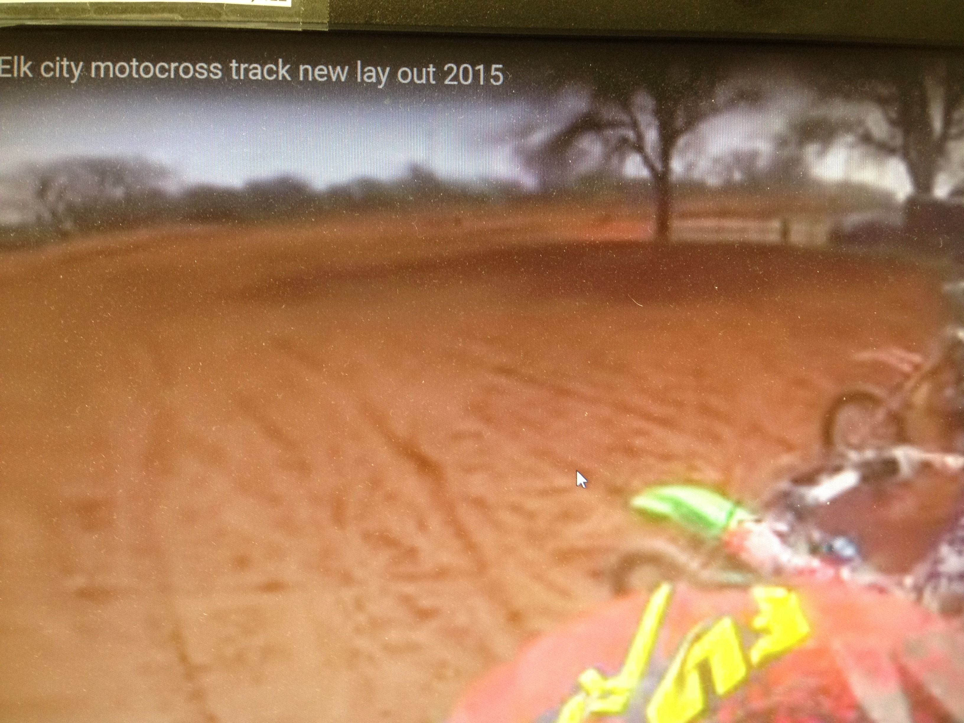 A dirt motocross track layout from 2015.