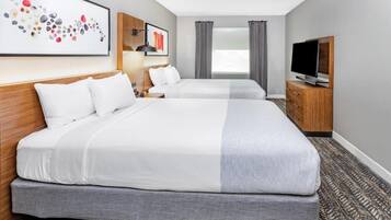 Standardværelse - 2 queensize-senge - ikke-ryger | Premium-sengetøj, skrivebord, lydisolering, strygejern/strygebræt