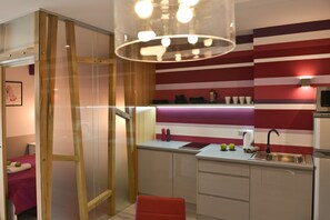 Apartment, 1 Bedroom | Individually decorated, individually furnished, iron/ironing board - La Gioia Kazimierz Modern Apartments (Kraków)