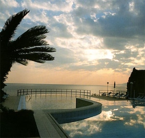 Outdoor pool, a rooftop pool