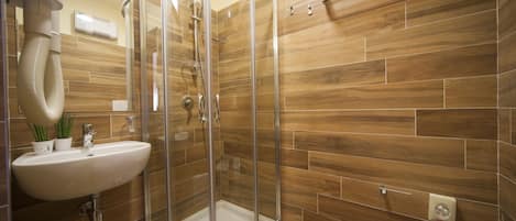 Double or Twin Room | Bathroom | Shower, free toiletries, hair dryer, towels
