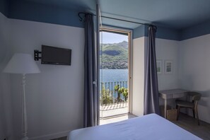 Panoramic Double Room, Balcony, Lakeside | View from room - Hotel Orso Bruno (Carate Urio)