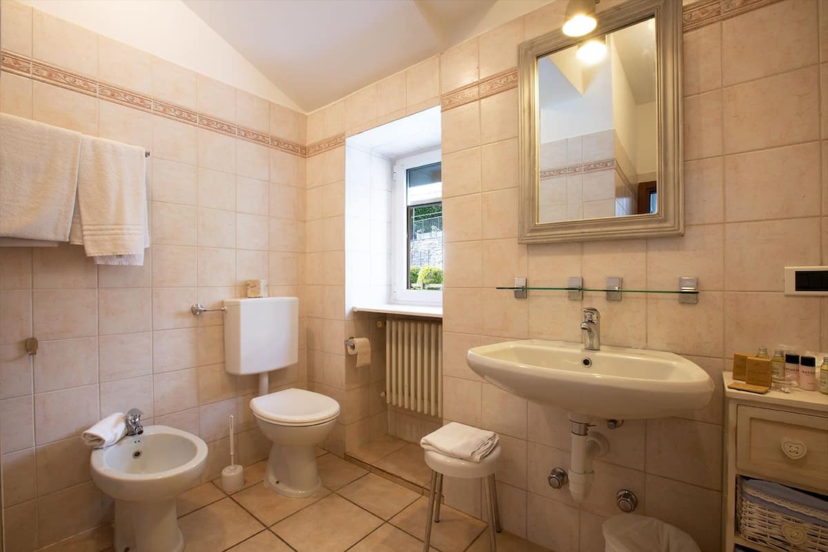 family room, lake view | bathroom | shower, free toiletries, hair dryer, bidet