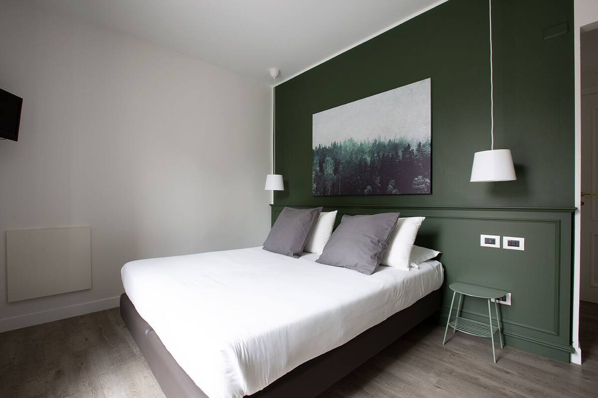 Double Room, Terrace | Down comforters, minibar, in-room safe, desk