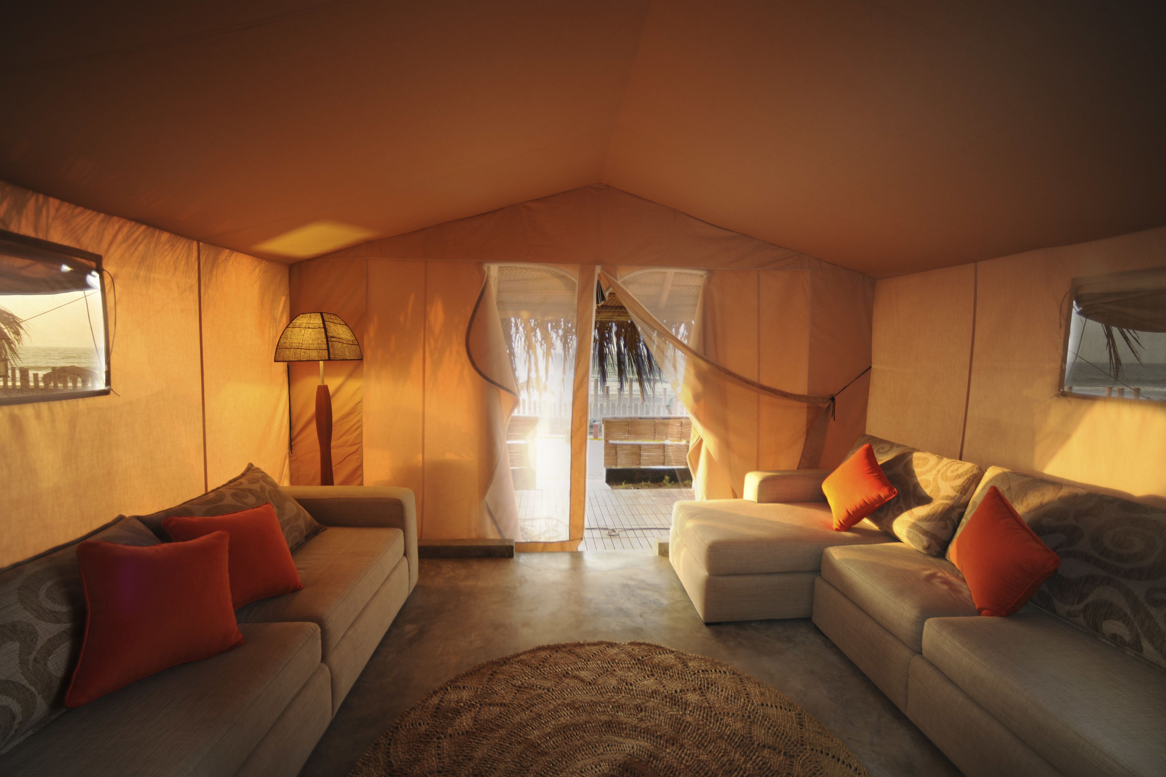 suite, 1 king bed, sea view (carpa suite) | living area | lcd tv