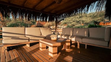 Bungalow Gran Familiar, vista al mar | Terrasse/Patio