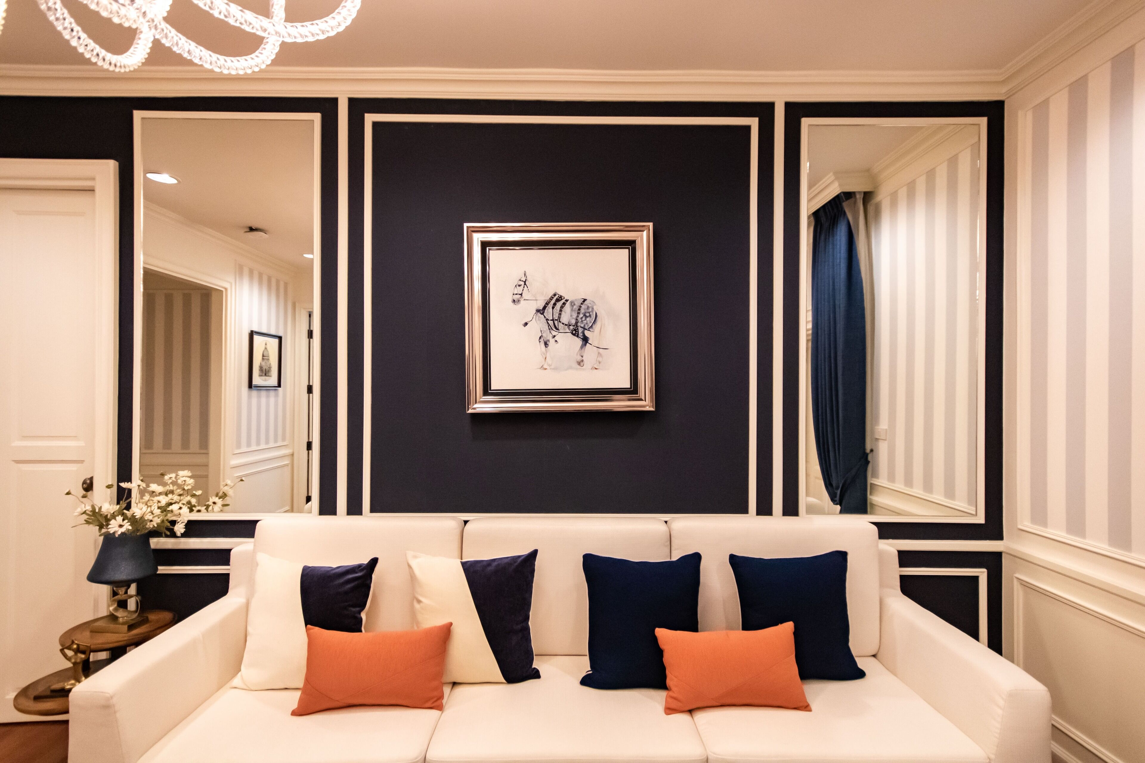 signature two bedrooms | living room | 46-inch lcd tv with satellite channels, tv