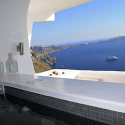 Master Suite outdoor Tub Volcano View | 1 bedroom, premium bedding, minibar, in-room safe