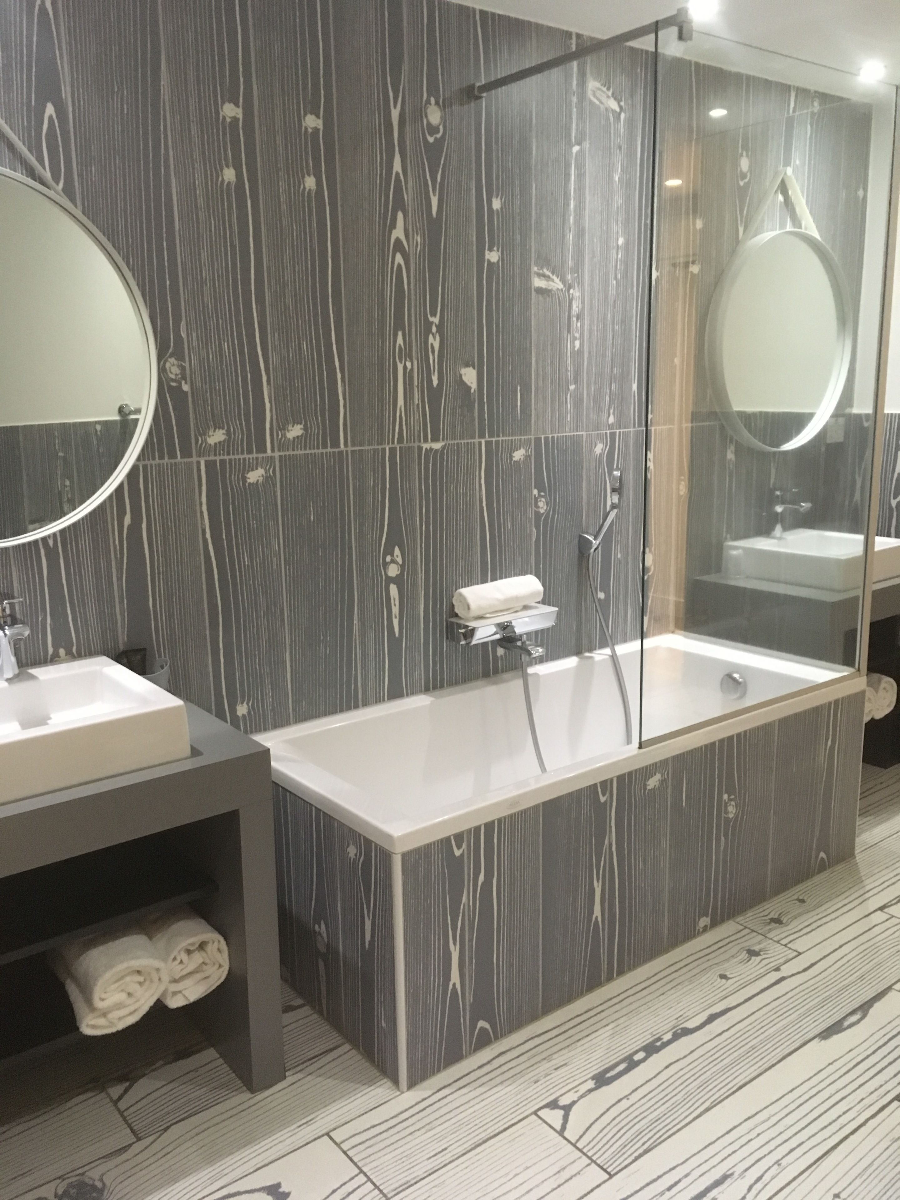 family room | bathroom | designer toiletries, hair dryer, towels