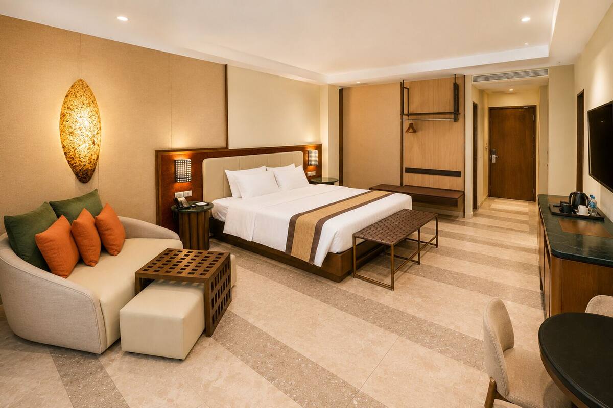 Premium Double or Twin Room, 1 Bedroom, Pool View | Bathroom | Shower, hydromassage showerhead, free toiletries, hair dryer