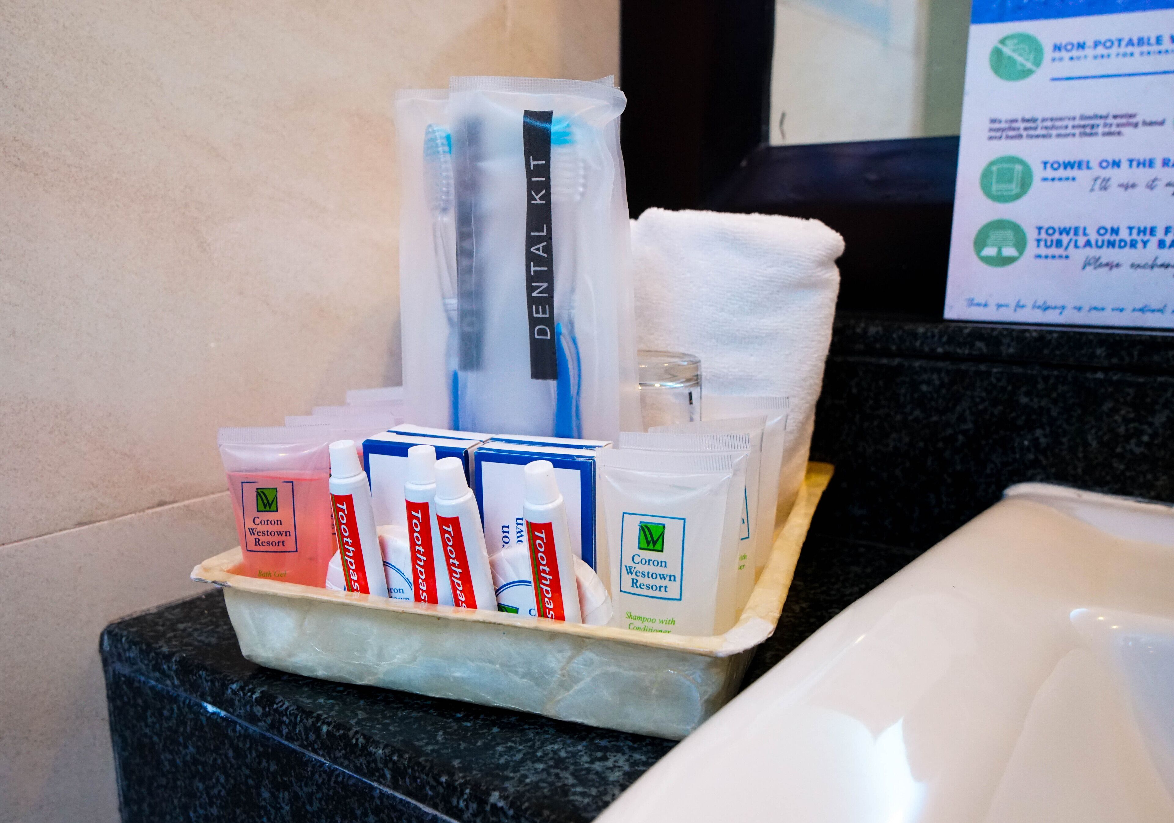 family room | bathroom | shower, hydromassage showerhead, free toiletries, hair dryer