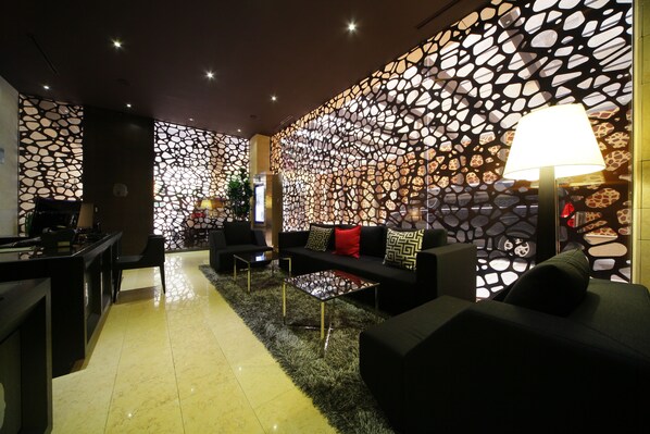 Sitteområde i lobbyen