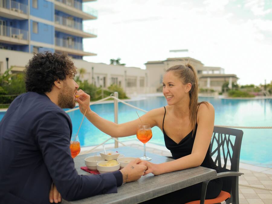 Poolside bar