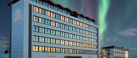 Façade de l’hébergement - soirée/nuit