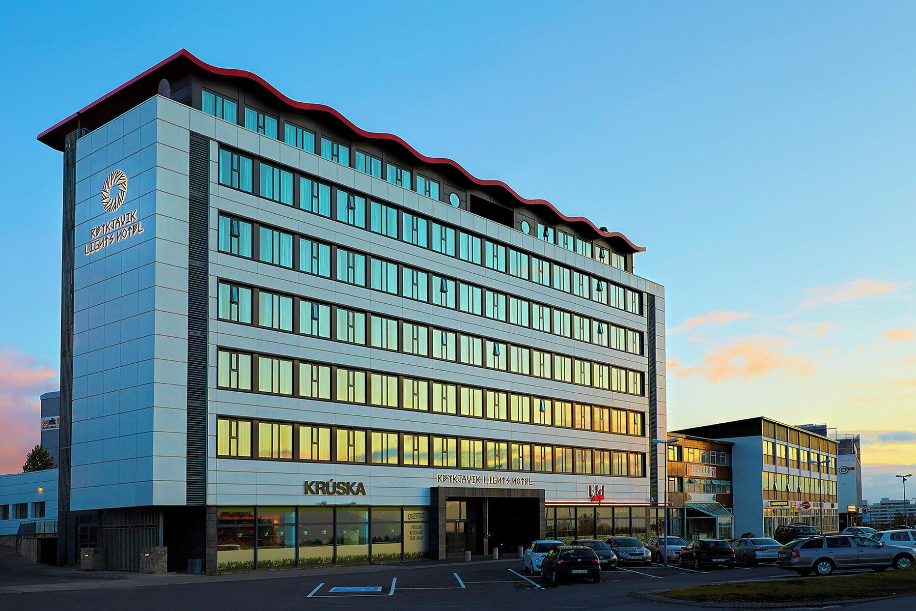 Front of property - evening/night