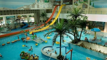 Indoor pool, seasonal outdoor pool