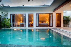 Vila, 2 kamar tidur, kolam renang pribadi | Pemandangan dari kamar